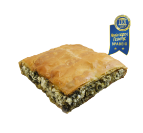 SQUARE TRADITIONAL GREEK PIE WITH CHEESE AND SPINACH, 6 PIECES