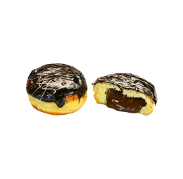 GIGA DONUTS WITH PRALINE FILLING AND CHOCOLATE COATING