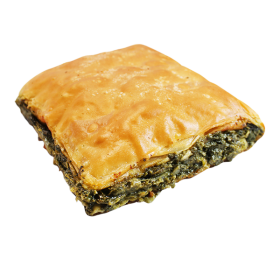 SQUARE TRADITIONAL GREEK PIE WITH SPINACH, 6 PIECES